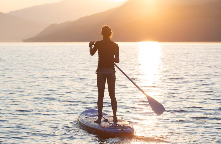 Paddle au coucher du soleil_Rousset-Serre-Ponçon