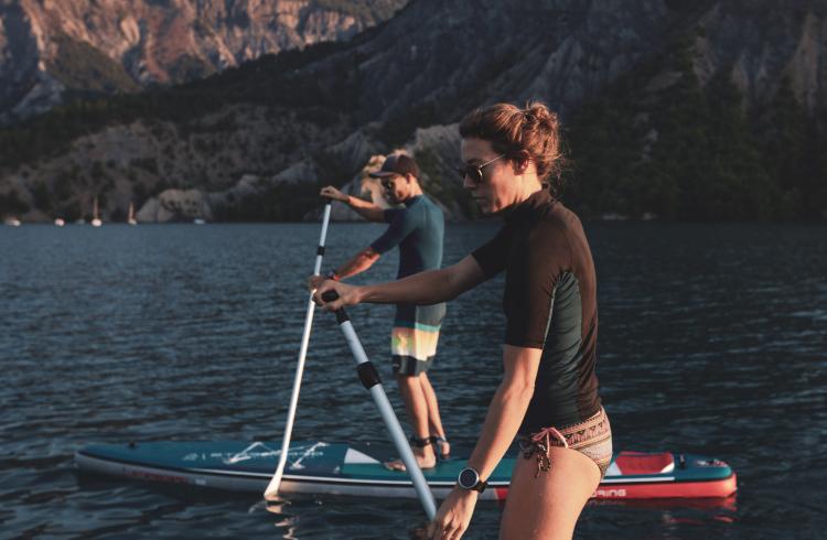 Paddle au coucher du soleil_Rousset-Serre-Ponçon
