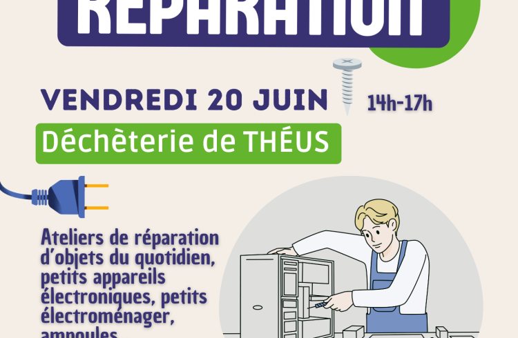 Repair workshop at the Théus waste collection centre_Théus