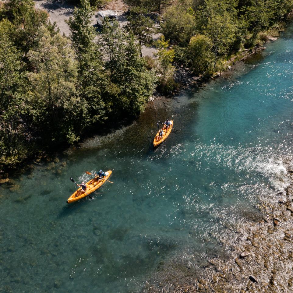 La rivière Durance en canoë kayak 