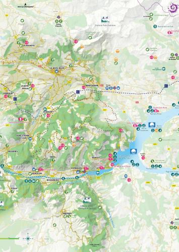 Carte touristique Serre-Ponçon Vallées