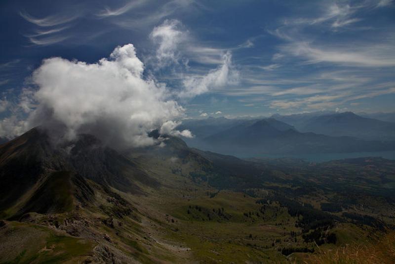 Le lac de Serre-Ponçon depuis le Piolit - Le lac de Serre-Ponçon depuis le Piolit