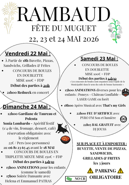 Fête du Muguet 2026_Rambaud