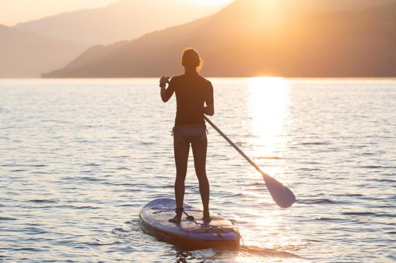 Paddle au coucher du soleil_Rousset-Serre-Ponçon