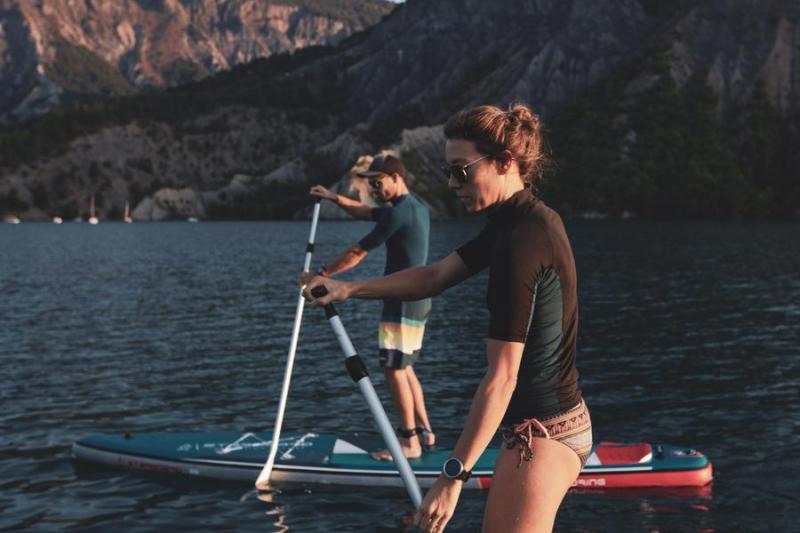 Paddle au coucher du soleil_Rousset-Serre-Ponçon