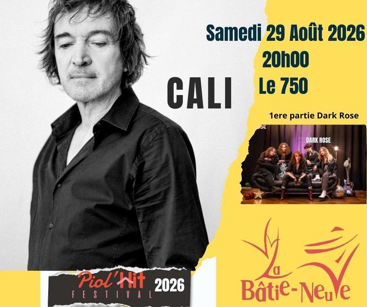 Piol'Hit Festival : Cali en concert._La Bâtie-Neuve