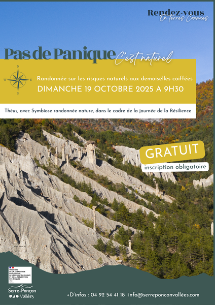 Pas de panique ! C'est naturel. Randonnée thématique risques naturels aux demoiselles coiffées._Théus
