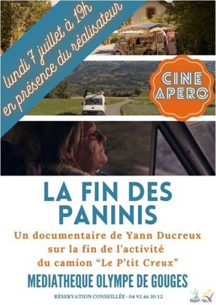 Ciné apéro - La fin des paninis_La Bâtie-Neuve - Ciné apéro - La fin des paninis_La Bâtie-Neuve