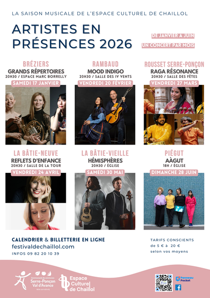 Saison musicale CCSPVA 2026 - Saison musicale CCSPVA 2026