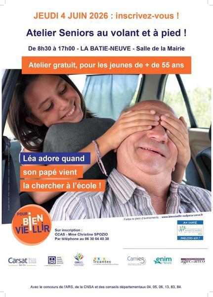 Atelier Seniors Au volant et à pied !_La Bâtie-Neuve - Atelier Seniors Au volant et à pied !_La Bâtie-Neuve