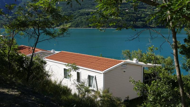 Camping le Nautic  - Mobil home vue lac