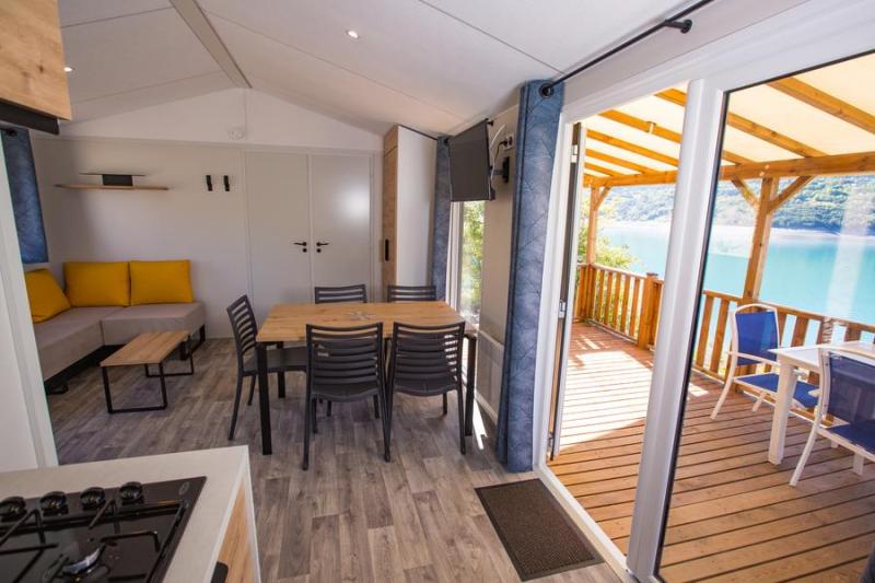 CAMPING LE NAUTIC  - Mobil home vue lac