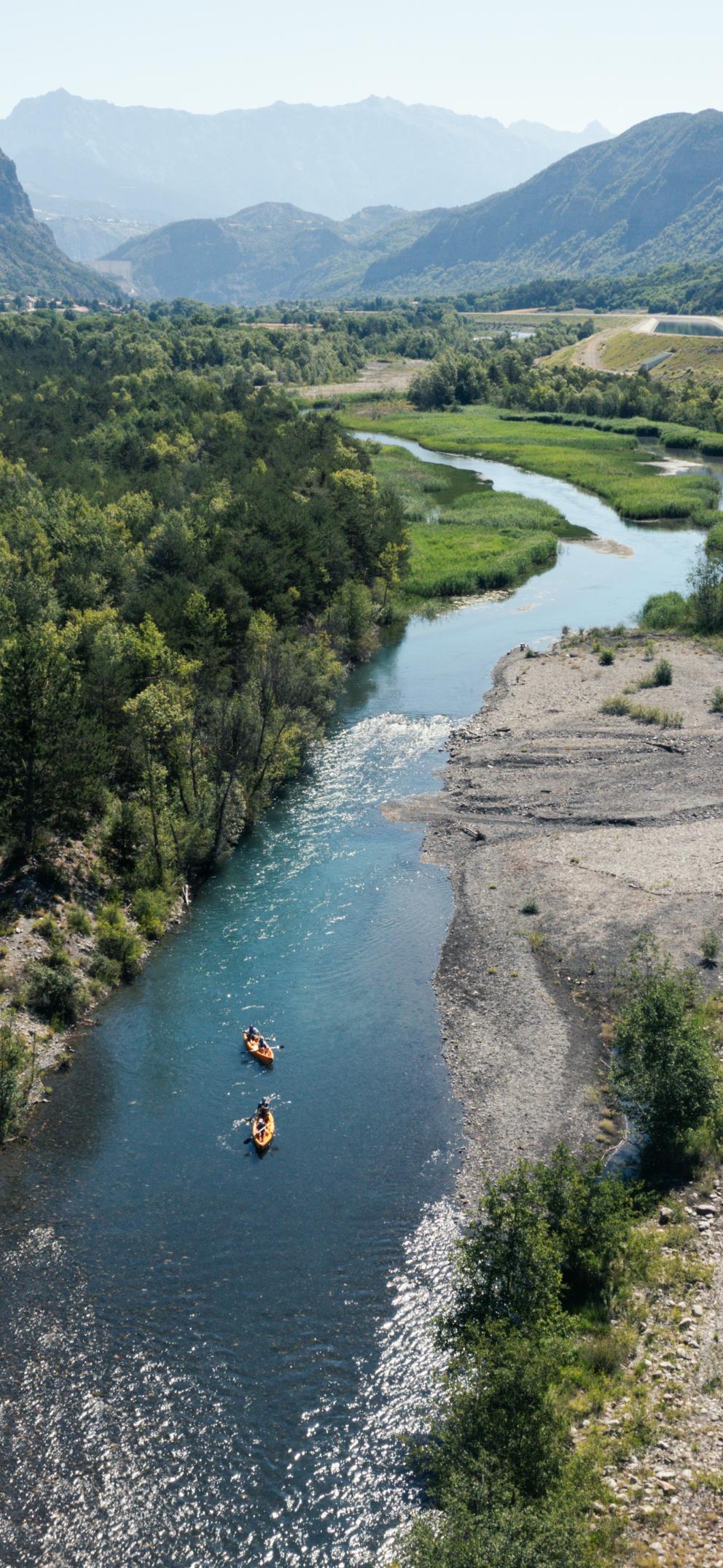 La rivière Durance en canoë kayak
