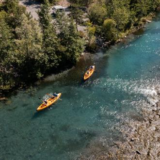 La rivière Durance en canoë kayak 