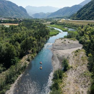 La rivière Durance en canoë kayak 
