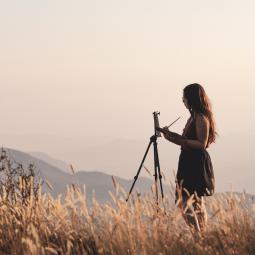 activité ressourçante en montagne ( peinture ) 