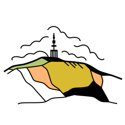 Le mont Colombis à Théus illustré 
