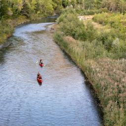 vallée de la Durance kayak famille en rivière 