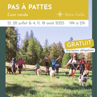 Pas à pattes : Cani rando._La Bâtie-Vieille Pas à pattes : Cani rando._La Bâtie-Vieille