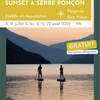 Sunset à Serre Ponçon : Paddle et dégustation._Rousset-Serre-Ponçon Sunset à Serre Ponçon : Paddle et dégustation._Rousset-Serre-Ponçon