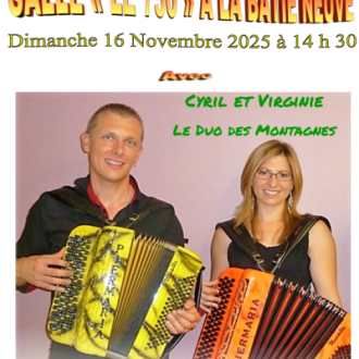 Thé dansant Le Duo des Montagnes_La Bâtie-Neuve Thé dansant Le Duo des Montagnes_La Bâtie-Neuve