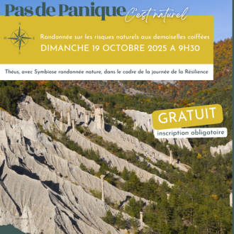Pas de panique ! C'est naturel. Randonnée thématique risques naturels aux demoiselles coiffées._Théus