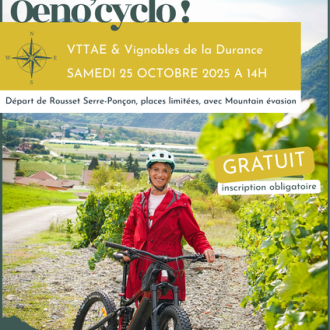 Rendez vous en terres connues : Oeno' cyclo_Rousset-Serre-Ponçon