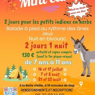 Mini-camp et nuit en tente avec un âne_La Bâtie-Vieille - Mini-camp et nuit en tente avec un âne_La Bâtie-Vieille Mini-camp et nuit en tente avec un âne_La Bâtie-Vieille - Mini-camp et nuit en tente avec un âne_La Bâtie-Vieille
