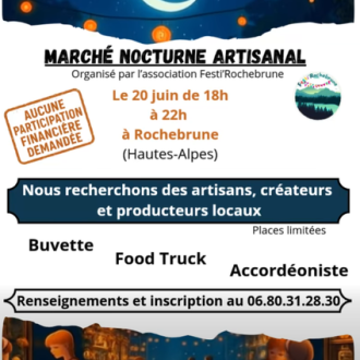 Marché nocturne artisanal_Rochebrune