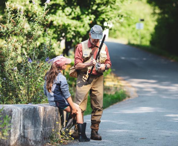 Pêche à la mouche sur la rivière sauvage de la  Durance 