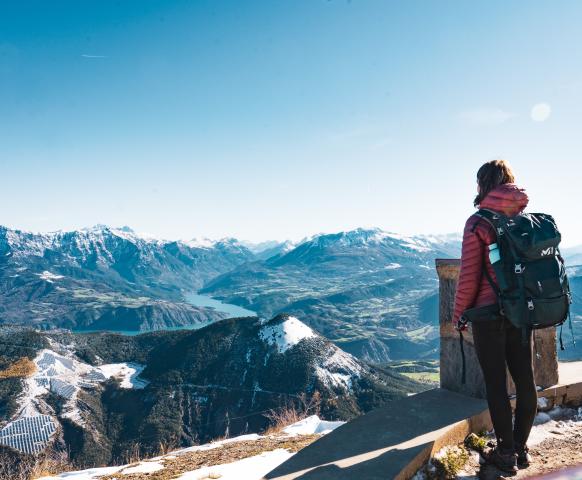 Le mont colombis vue incroyable sur le lac de Serre Ponçon 