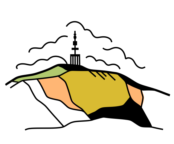 Le mont Colombis à Théus illustré 