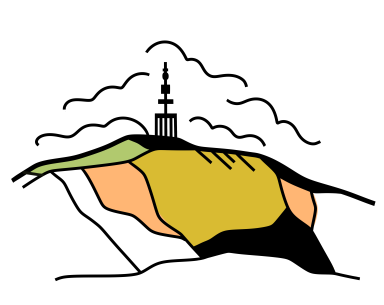 Le mont Colombis à Théus illustré 