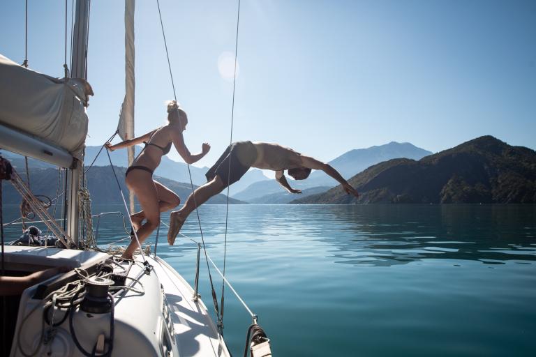 Voilier à Serre Ponçon avec Naturoll 