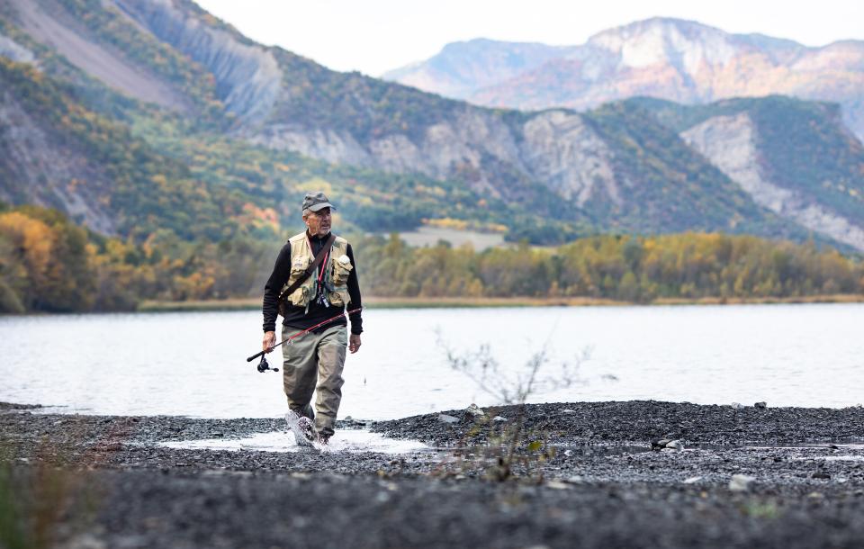 Pêche à la mouche sur la rivière sauvage de la  Durance 