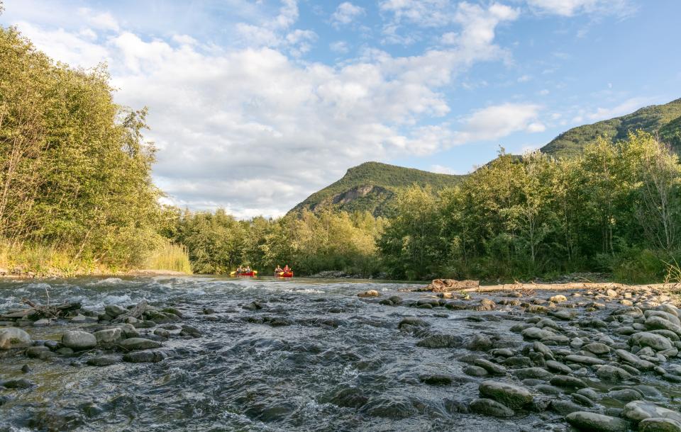 vallée de la Durance kayak famille en rivière 