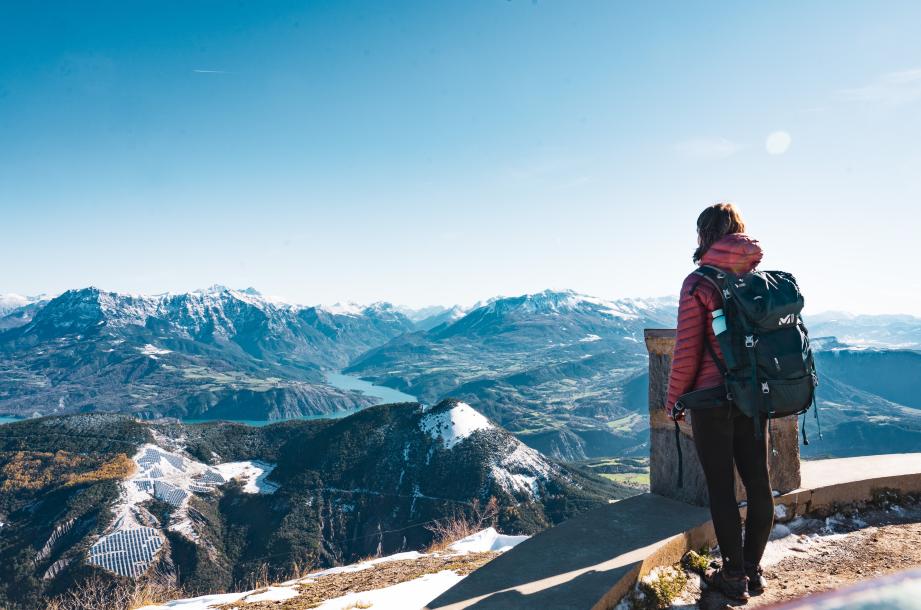 Le mont colombis vue incroyable sur le lac de Serre Ponçon 