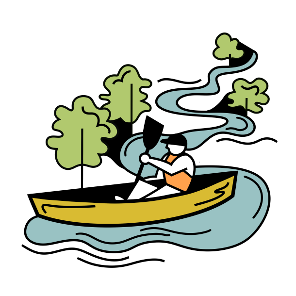 La Durance en canoë kayak illustrée 