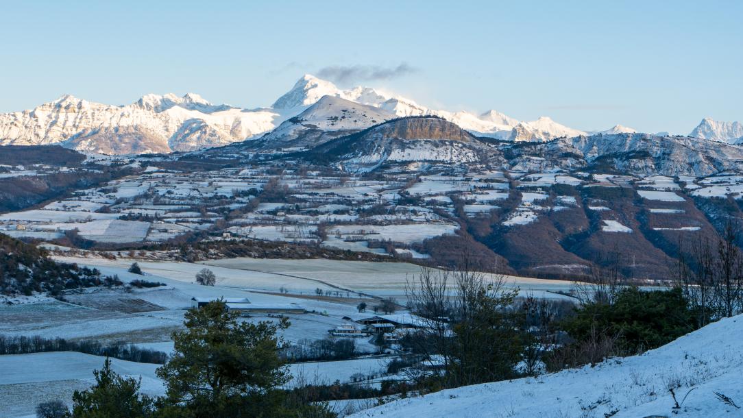 Vallée de l'Avance en hiver 
