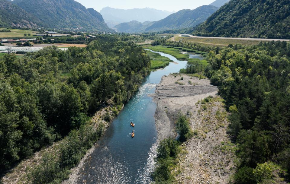 La rivière Durance en canoë kayak 